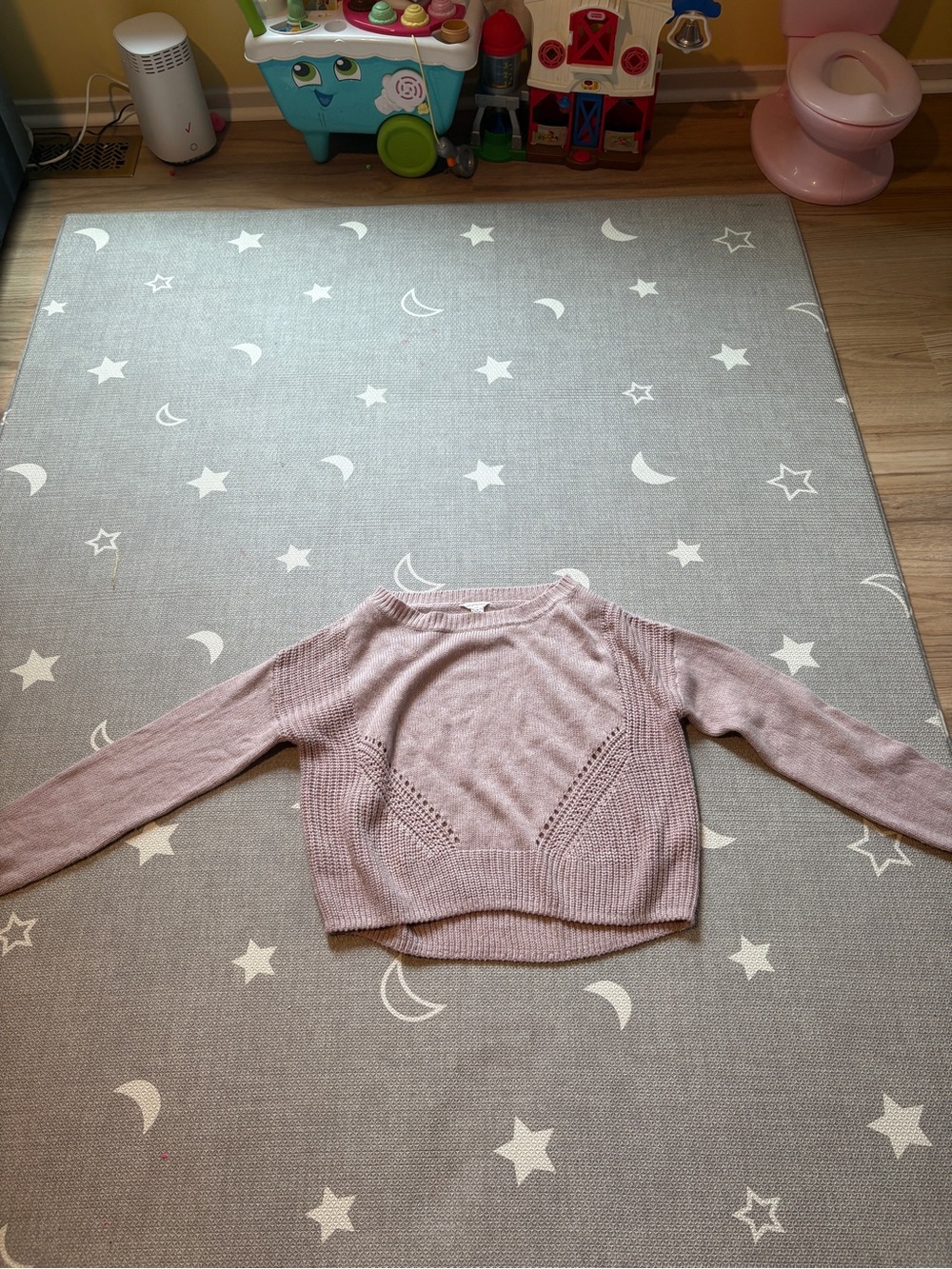 Aeropostale Lilac Crew Neck Knit Sweater
